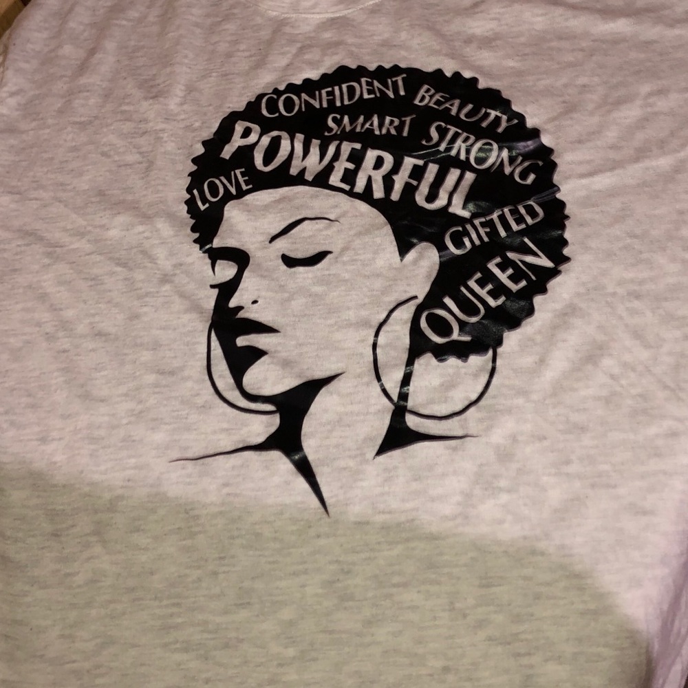 Gray Afro T-Shirt